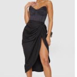PrettyLittlething elegantlBlack Women's Nightgown Size US 12 ( P -8 )
